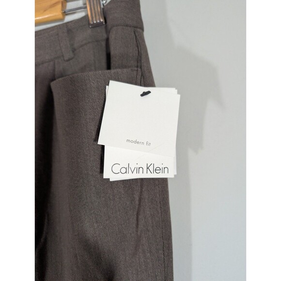 Calvin Klein Womens Brown Modern Fit Dress Pants Sz 12 Business Office Work - Picture 5 of 11